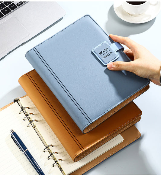 2026 Agenda - A5 Notebook - Ring Binder - Refillable & Reusable - Organizer - [Light Blue]