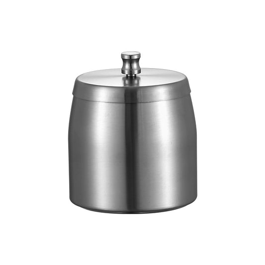 Stainless Steel Ashtray with Lid - Silver - Ø 10 cm - Wind Ashtray for Outdoor & Indoor Use - Storm Ashtray