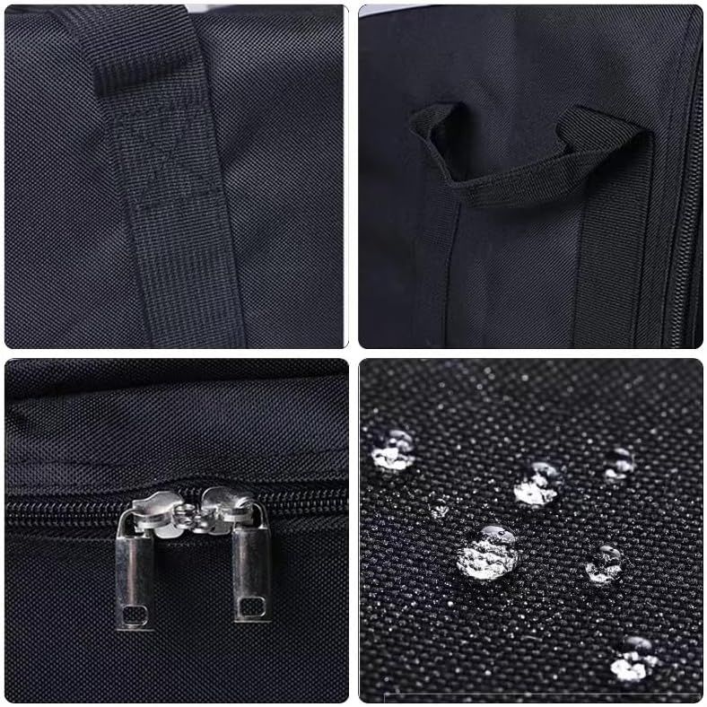 Foldable Heavy Duty Travel Duffle Bag, Sports Storage Bag for Camping, Hiking, Gym Equipment and Team Travel, Black, 70.1 x 30 x 25.9 cm