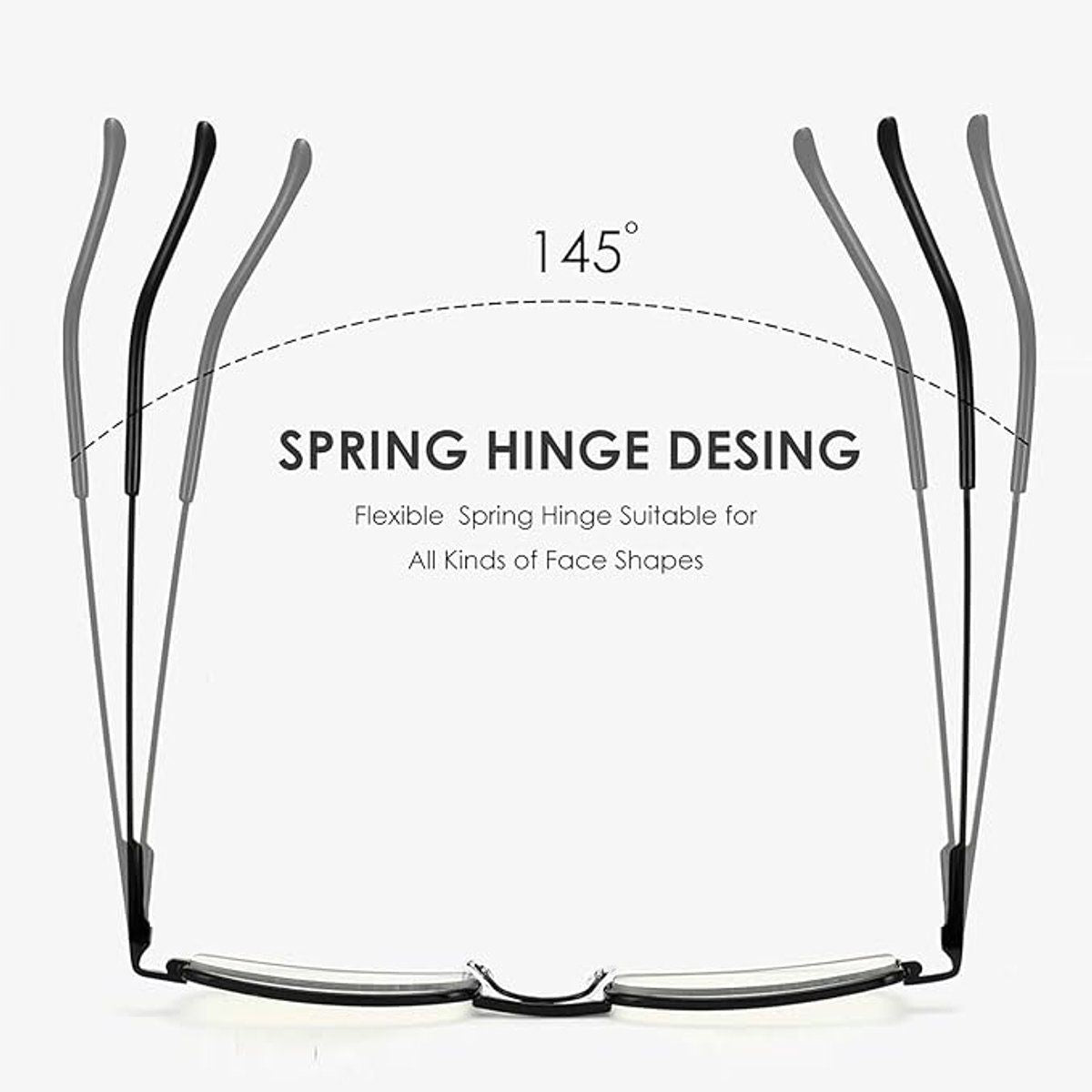 2 Pack, Ultra-Thin Metal Reading Glasses with Portable Carrying Case, Blue Light Blocking Lenses for Women and Men, 2.0 Diopters, Black and Blue