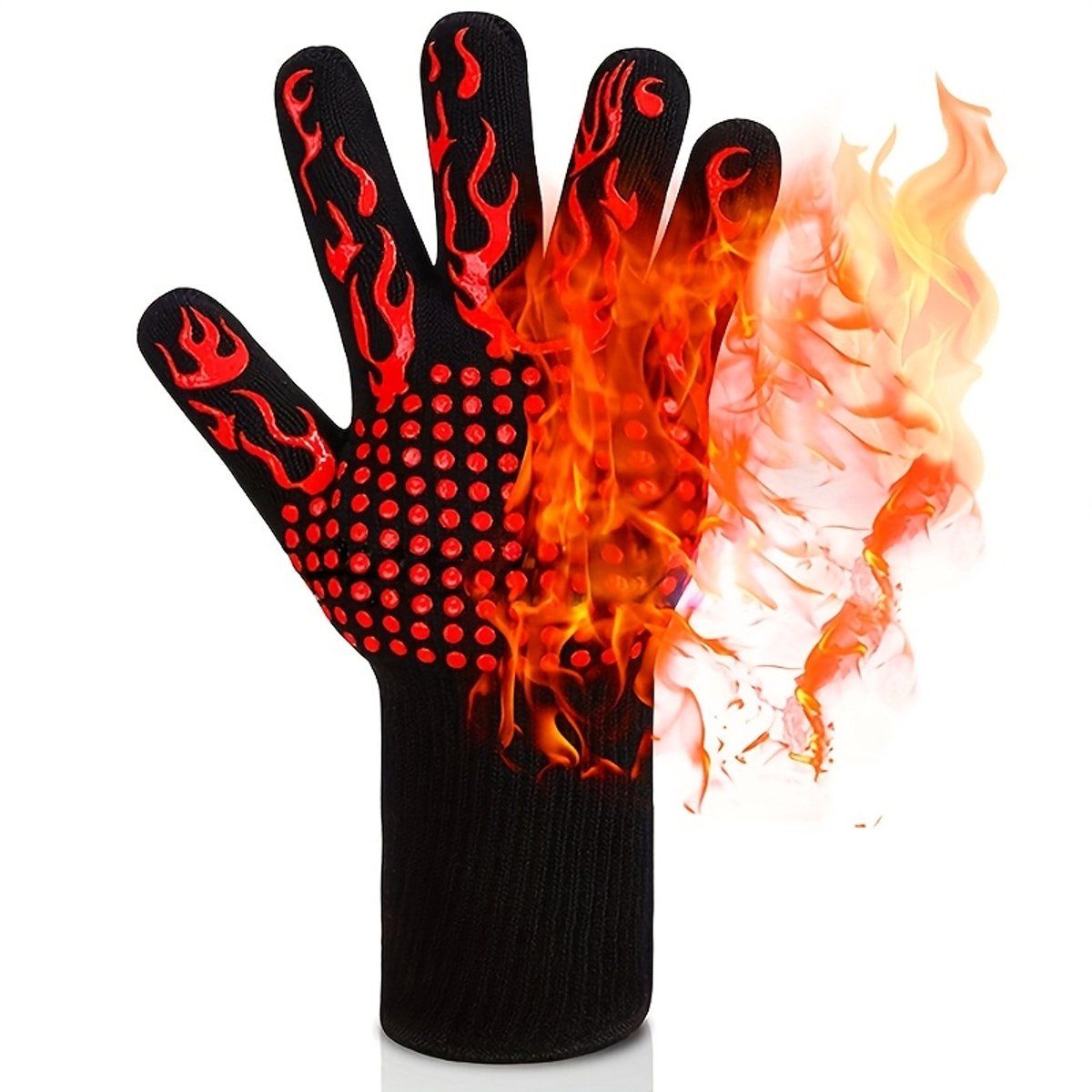 Resistant Kitchen Gloves, Resistant Oven Glove, Pan Trimmer, Safe for Oven, Microwave and Grill, Durable and Textured Grip