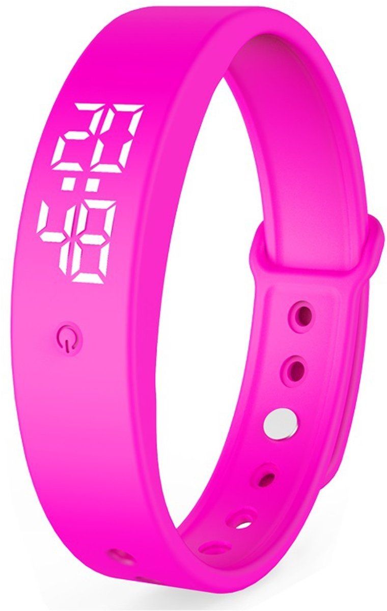 Vibration Alarm Reminder Watch with Silent Wrist Alerts and 10 Time Reminders for Medication, Meals and Daily Schedules, Pink