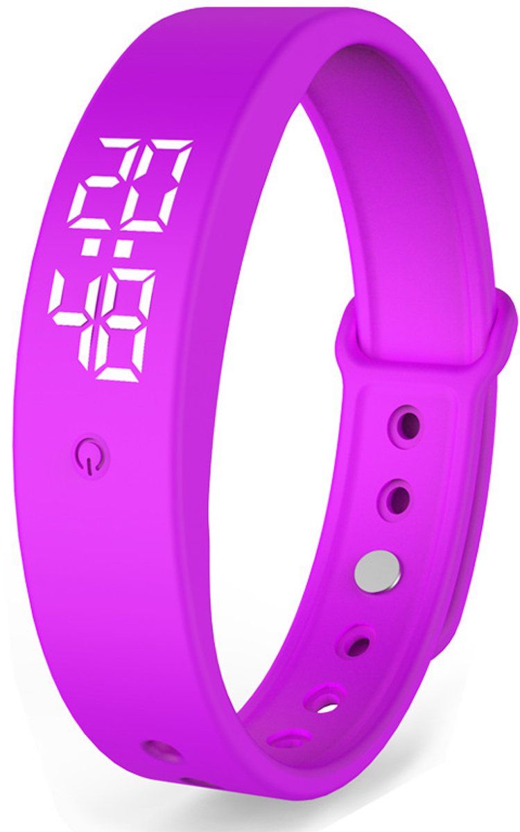 Vibration Alarm Reminder Watch with Silent Wrist Alerts and 10 Time Reminders for Medication, Meals and Daily Schedules, Purple