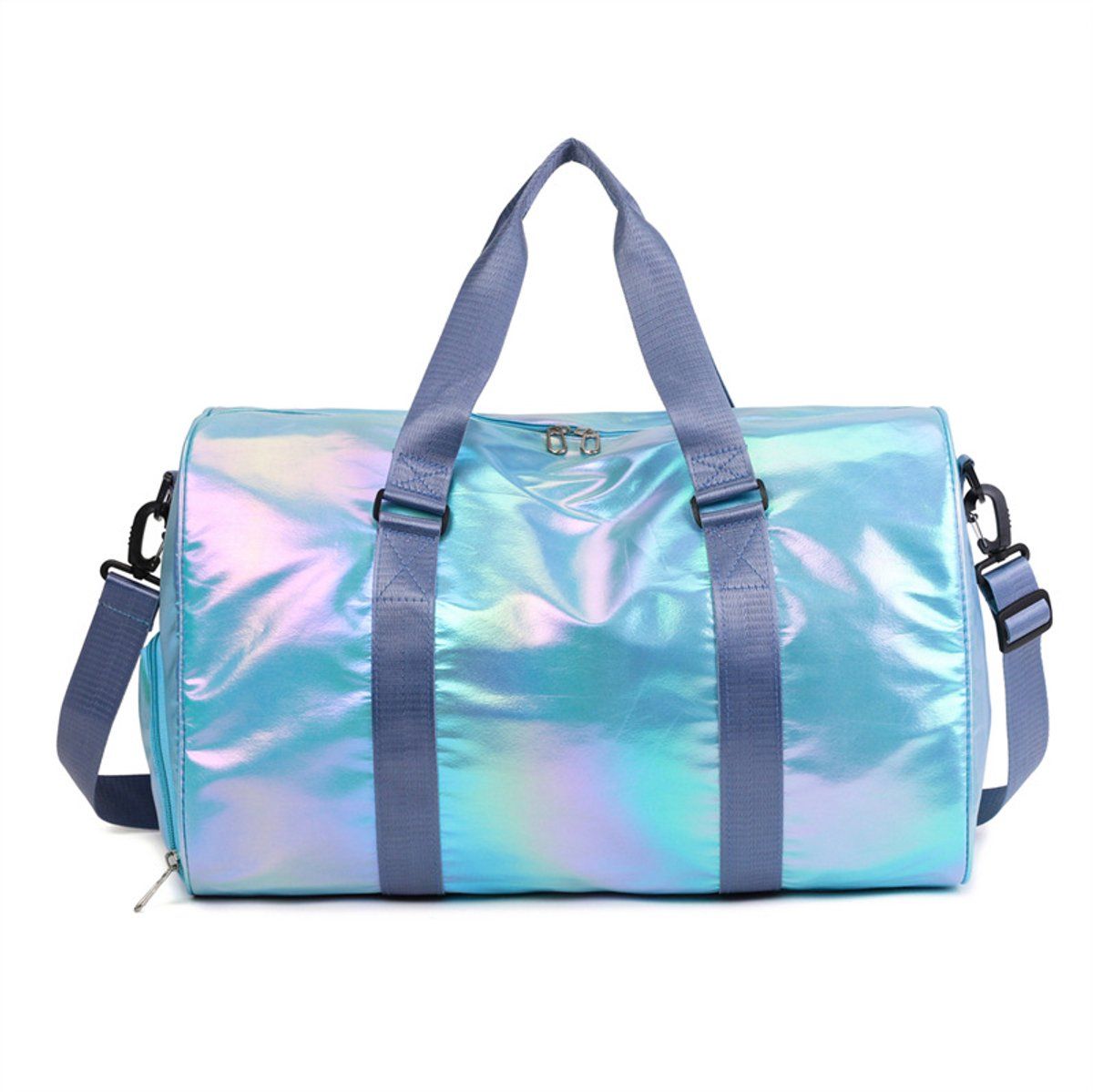 Women's Sports Bag, Girls' Sports Bag, Sports Bag with Shoe Compartment, Waterproof Sports Bag, Children's Dance Kit, Women's Weekend Bag, Blue