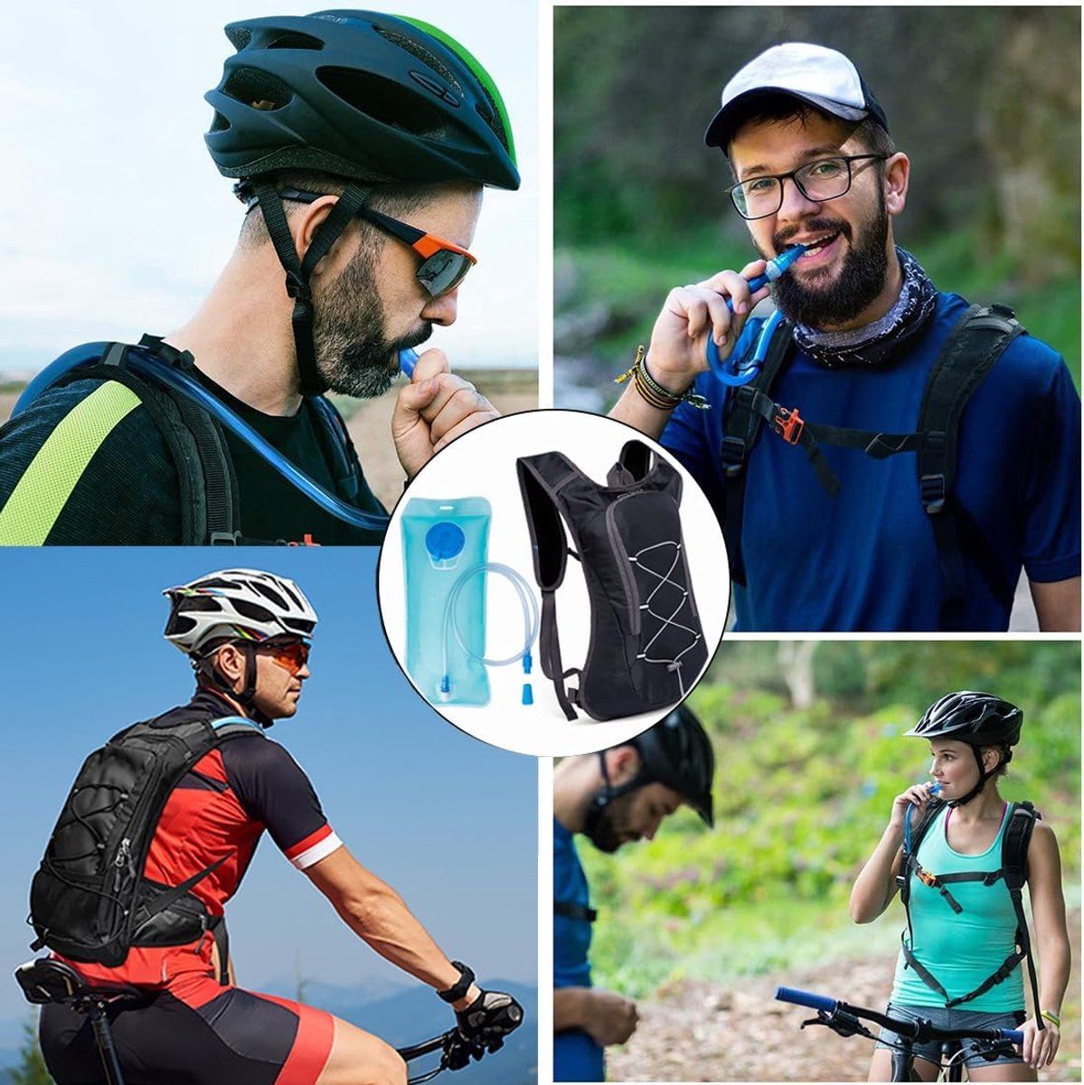 Outdoor Sports backpack water bladder, Cycling leisure mountaineering running hiking shoulder water bladder backpack, Vegetables