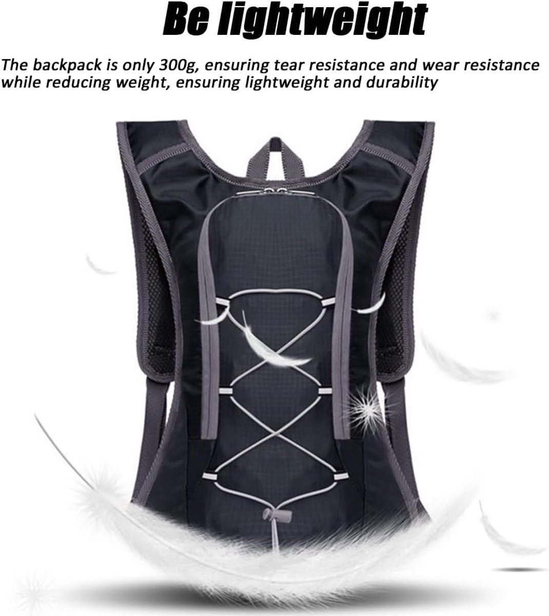 Outdoor Sports Backpack Water Bladder, Cycling Leisure Mountaineering Running Hiking Shoulder Water Bladder Backpack, Blue
