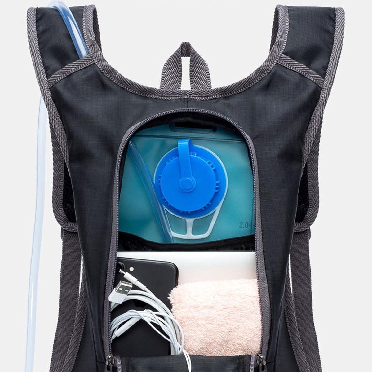 Outdoor Sports Backpack Water Bladder, Cycling Leisure Mountaineering Running Hiking Shoulder Water Bladder Backpack, Blue