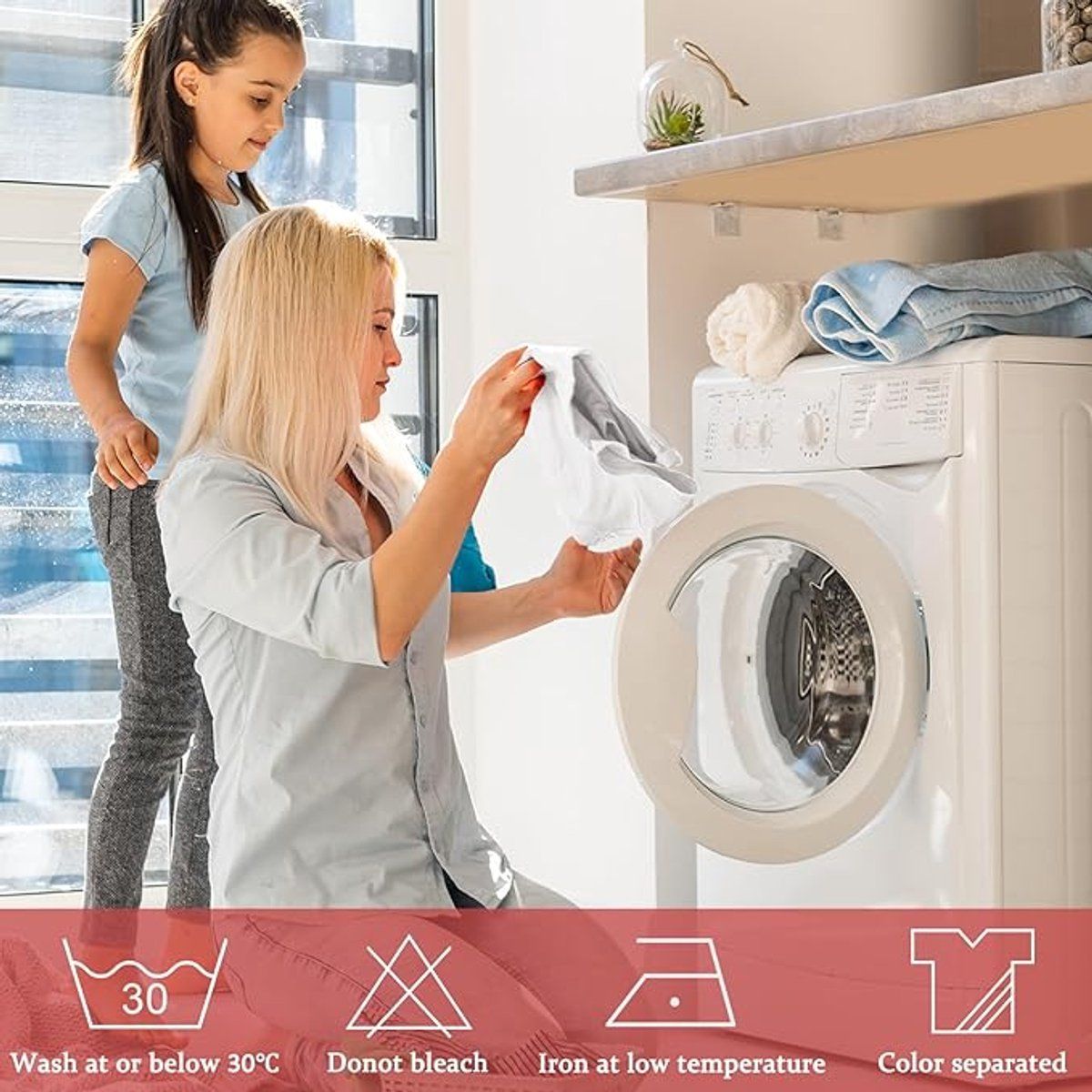 Plus Size Waterproof Apron with Two Pockets and Adjustable Neck Strap for Cooking, Grilling and Working, White, 97 x 88 cm