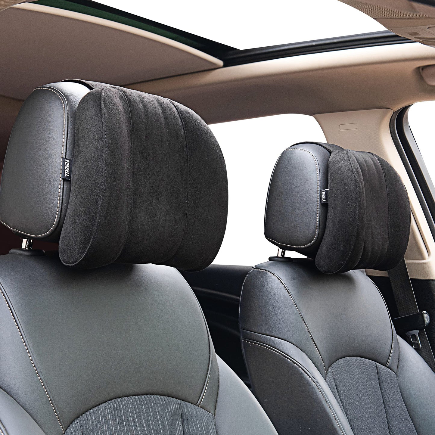 Car headrest neck pillow accessories pillow memory cotton car accessories headrest pillow headrest pillow for car suede, Made of Fabric