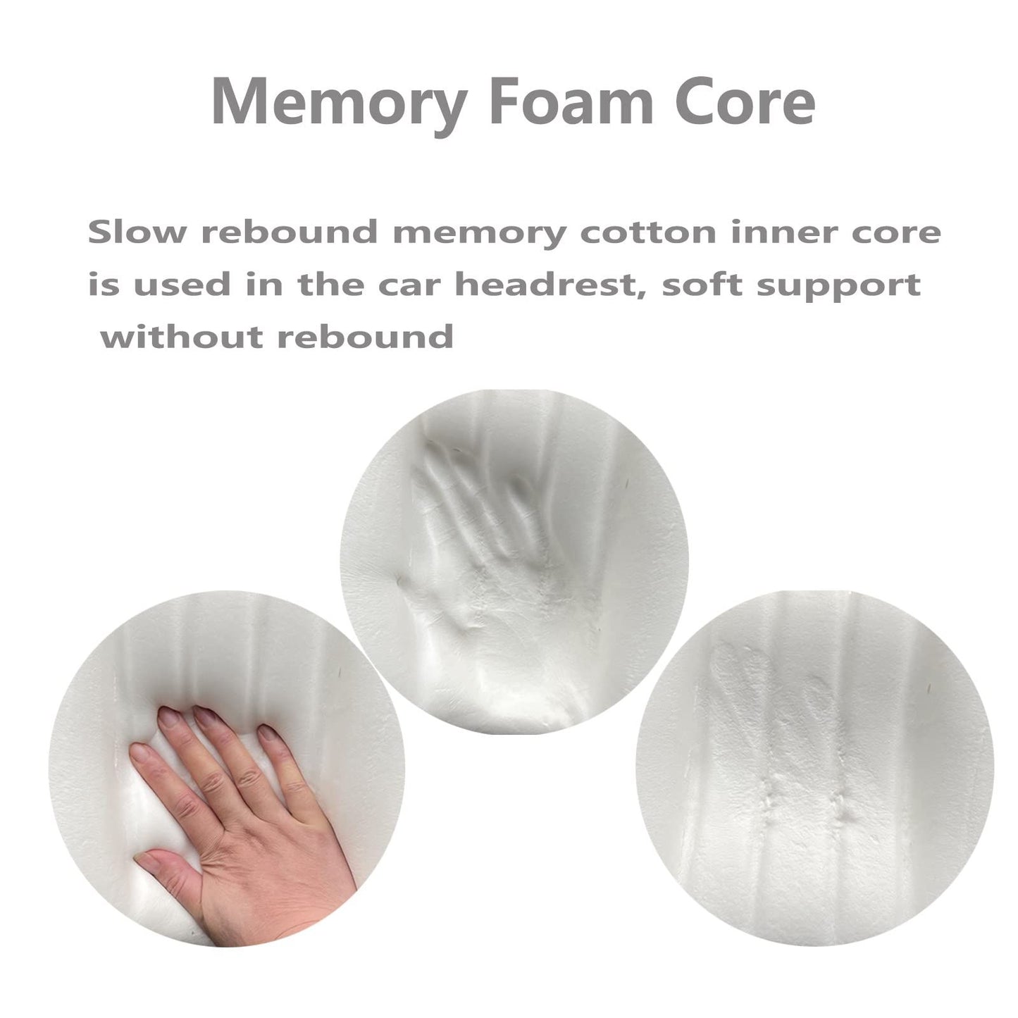 Car headrest neck pillow accessories pillow memory cotton car accessories headrest pillow headrest pillow for car suede, Made of Fabric
