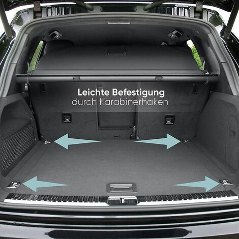 Car luggage net, 110x60cm elastic nylon trunk net protective net multi-function partition net for trunk storage