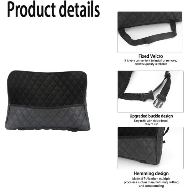 Compatible Car Pocket Tote Holder, Handbag Hook Car Leather Seat Backrest Organizer Backseat Obstacle Pet Child Car Between Two Seats, Black, 1 Pcs