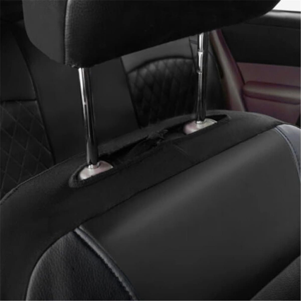Car Seat Cover Set, Interior Protection, Protect Car, Waterproof Breathable, for Daily Car Use, Travel and Interior Organization, Black