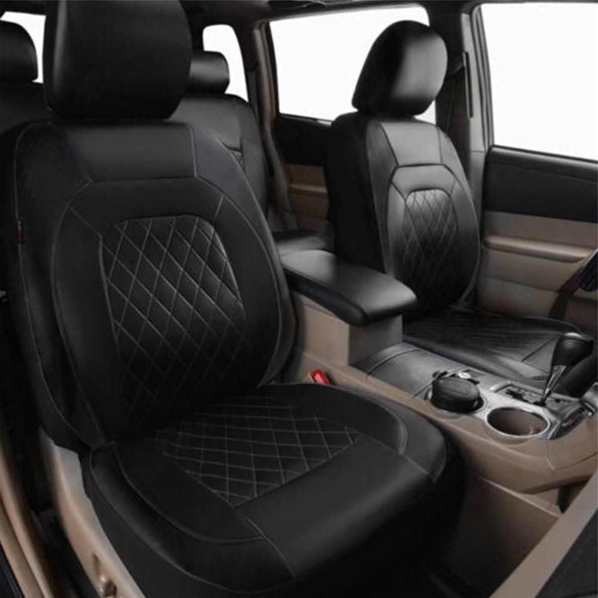 Car Seat Cover Set, Interior Protection, Protect Car, Waterproof Breathable, for Daily Car Use, Travel and Interior Organization, Black