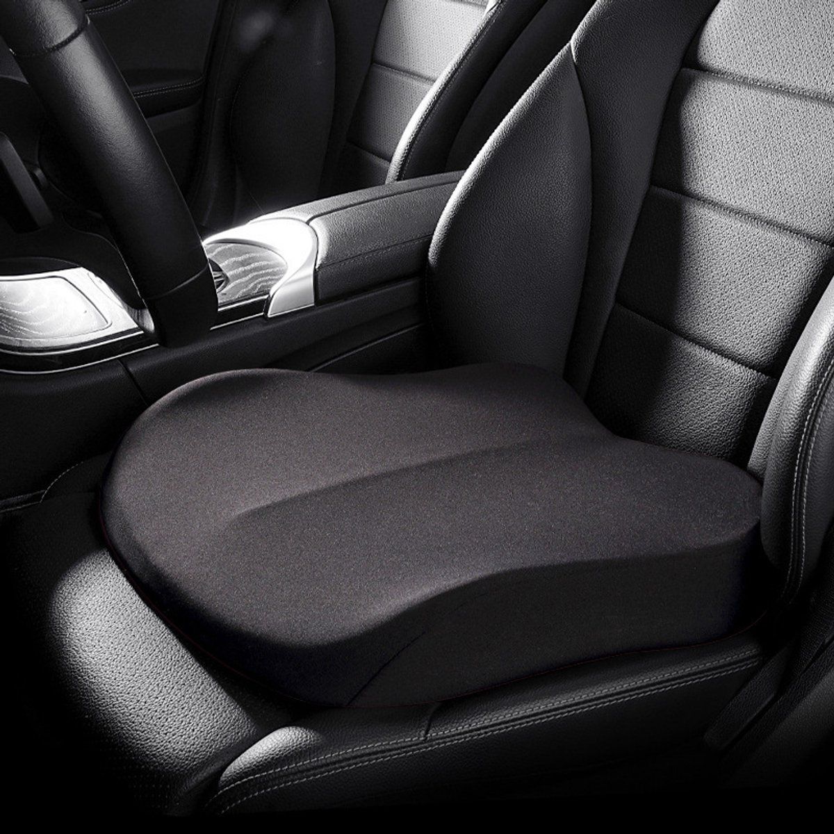 Car Seat Cushions, booster seats, women's seat cushions, all-season seat cushions, memory foam driver's seat cushions, 6-9 cm, Black