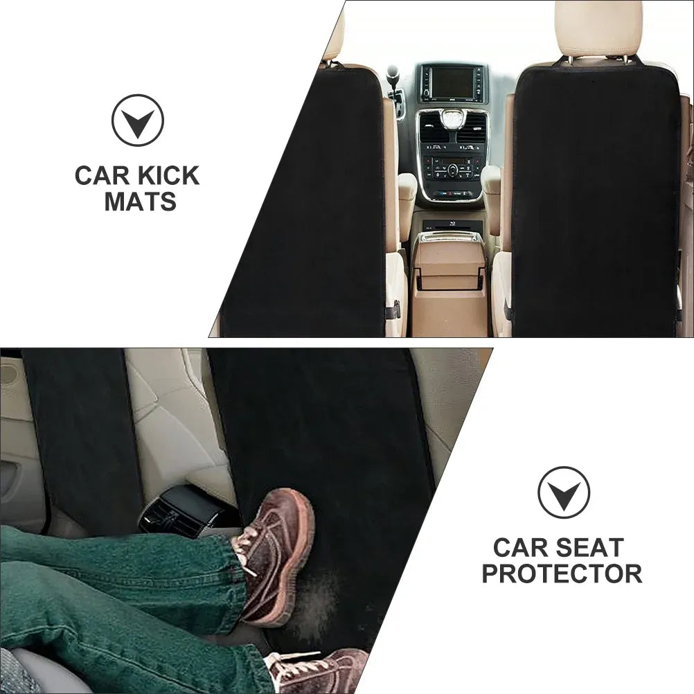 2 Pieces Car Kick Mats, Durable Back Seat Protector for Kids, Vehicle Seat Back Cover for Car, SUV and Truck Interior