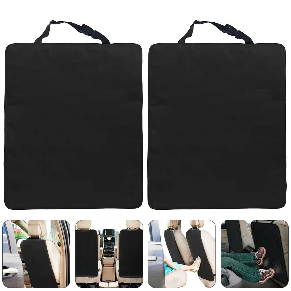 2 Pieces Car Kick Mats, Durable Back Seat Protector for Kids, Vehicle Seat Back Cover for Car, SUV and Truck Interior