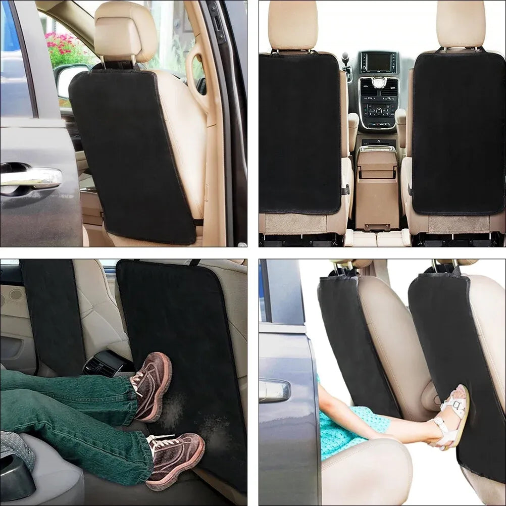2 Pieces Car Kick Mats, Durable Back Seat Protector for Kids, Vehicle Seat Back Cover for Car, SUV and Truck Interior