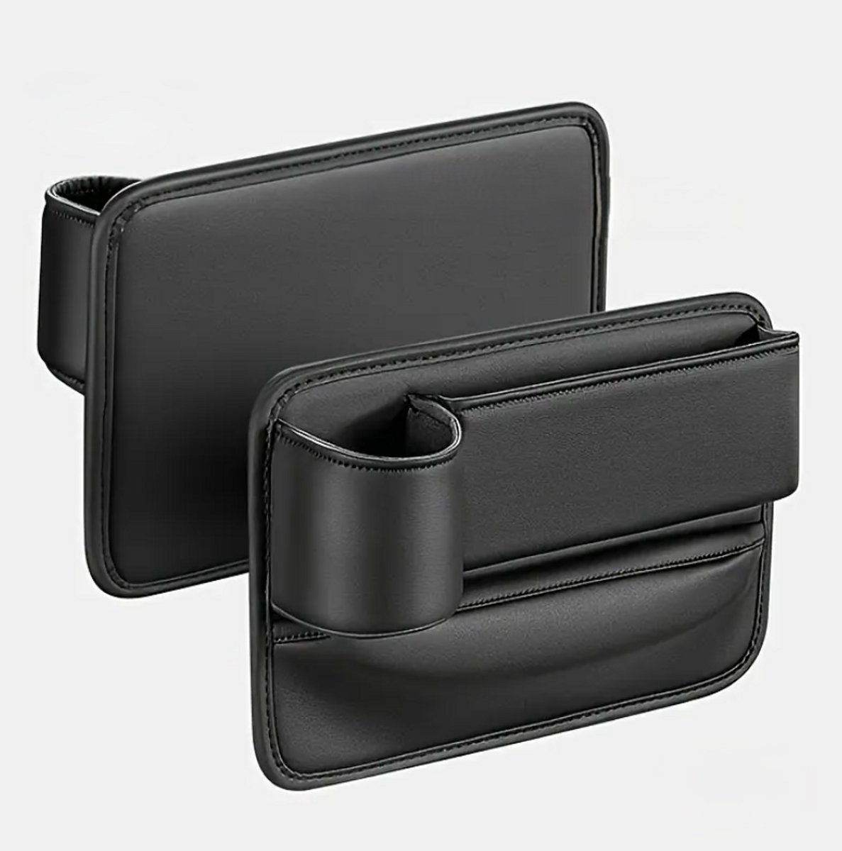 Car Organizer, For between seat and center console, With cup holder, Hole for charging cable, Chic design, Car seat gap filler, Car accessories