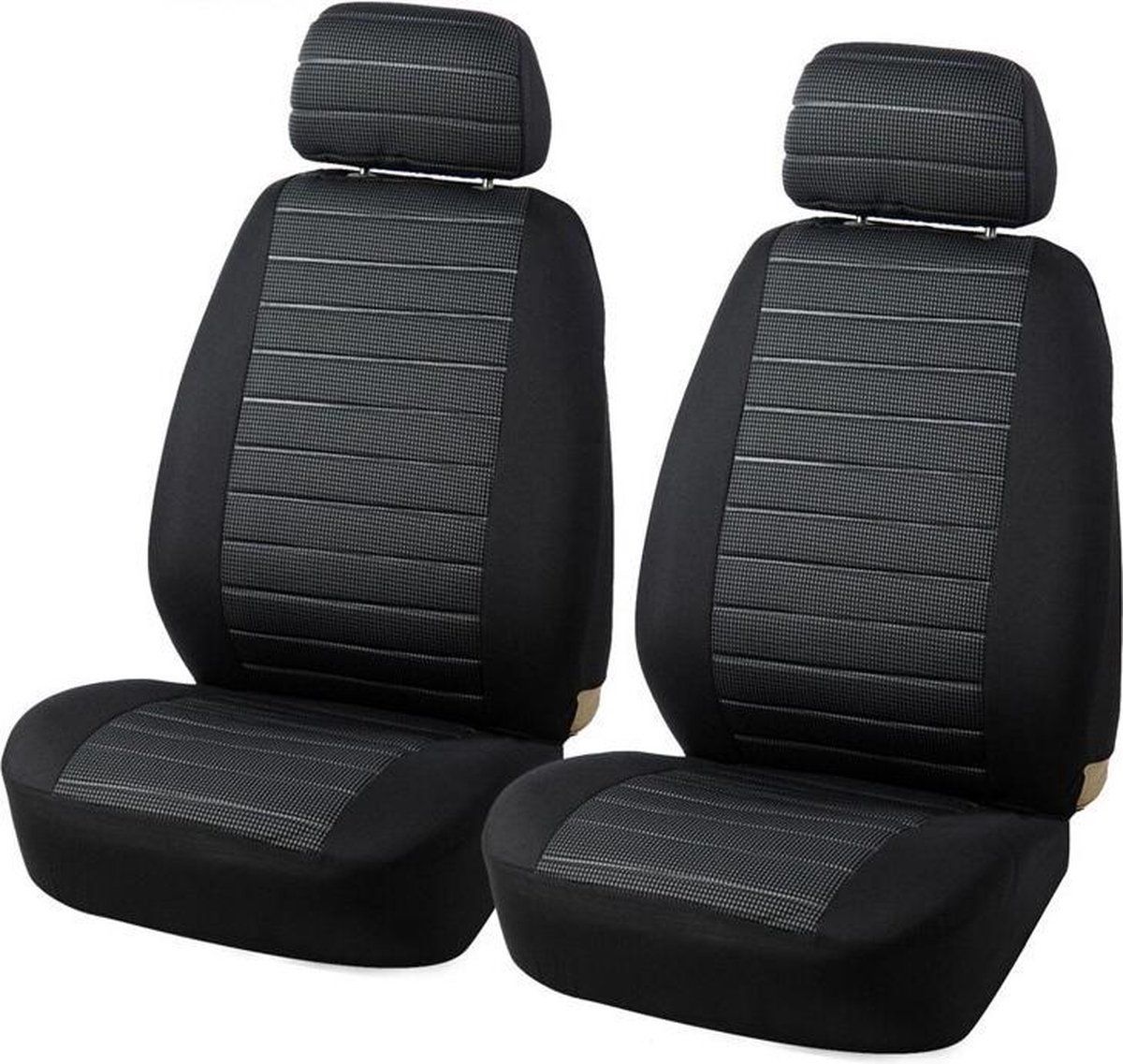 Universal Front Car Seat Covers for Driver and Passenger Seats, Protective Stylish Covers for Cars, SUVs and Trucks, Grey