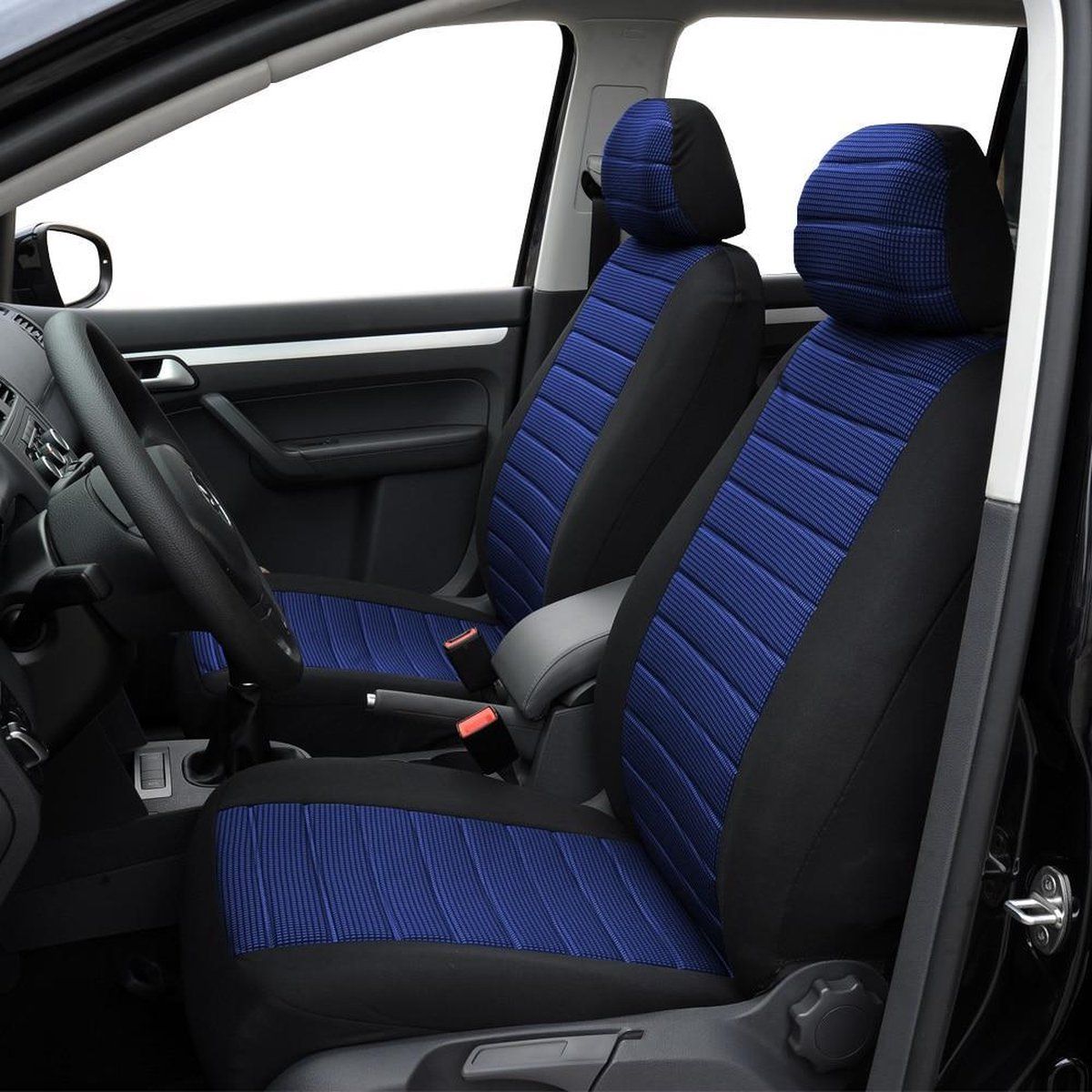 Universal Front Car Seat Covers for Driver and Passenger Seats, Protective Stylish Covers for Cars, SUVs and Trucks, Blue