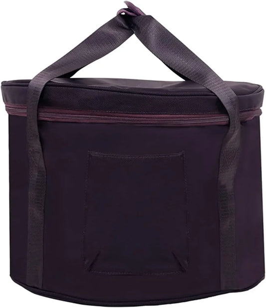 Singing Bowl Carry Bag with Handle, Thick Padded Travel Case for Yoga and Meditation, Black, 12 inches Size, Daily Comfort Use