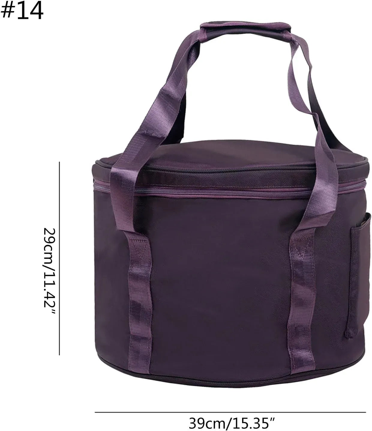 Singing Bowl Carry Bag with Handle, Thick Padded Travel Case for Yoga and Meditation, Black, 12 inches Size, Daily Comfort Use
