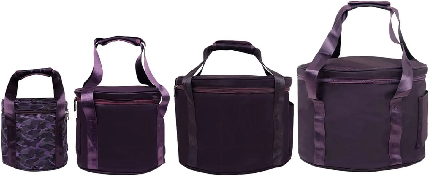Singing Bowl Carry Bag with Handle, Thick Padded Travel Case for Yoga and Meditation, Black, 12 inches Size, Daily Comfort Use