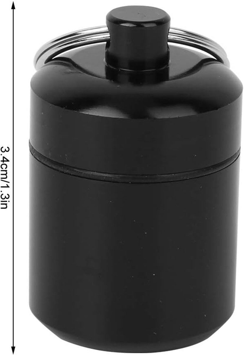 6 Pack,pill box keychain, Aluminum medicine bottles, Keychain, for medicines, for Home, Travel and Daily Use