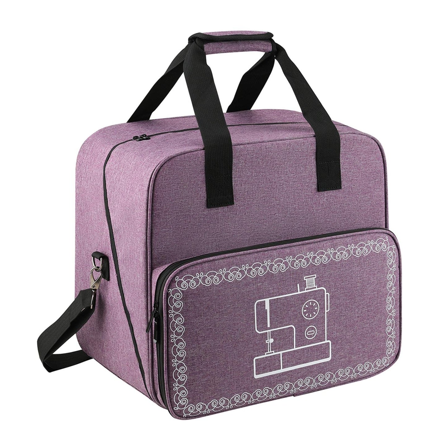 Serger Carrying Case, Universal Overlock Sewing Machine Tote Bag with Shoulder Strap Handles, for Travel, Shopping and Daily Carry