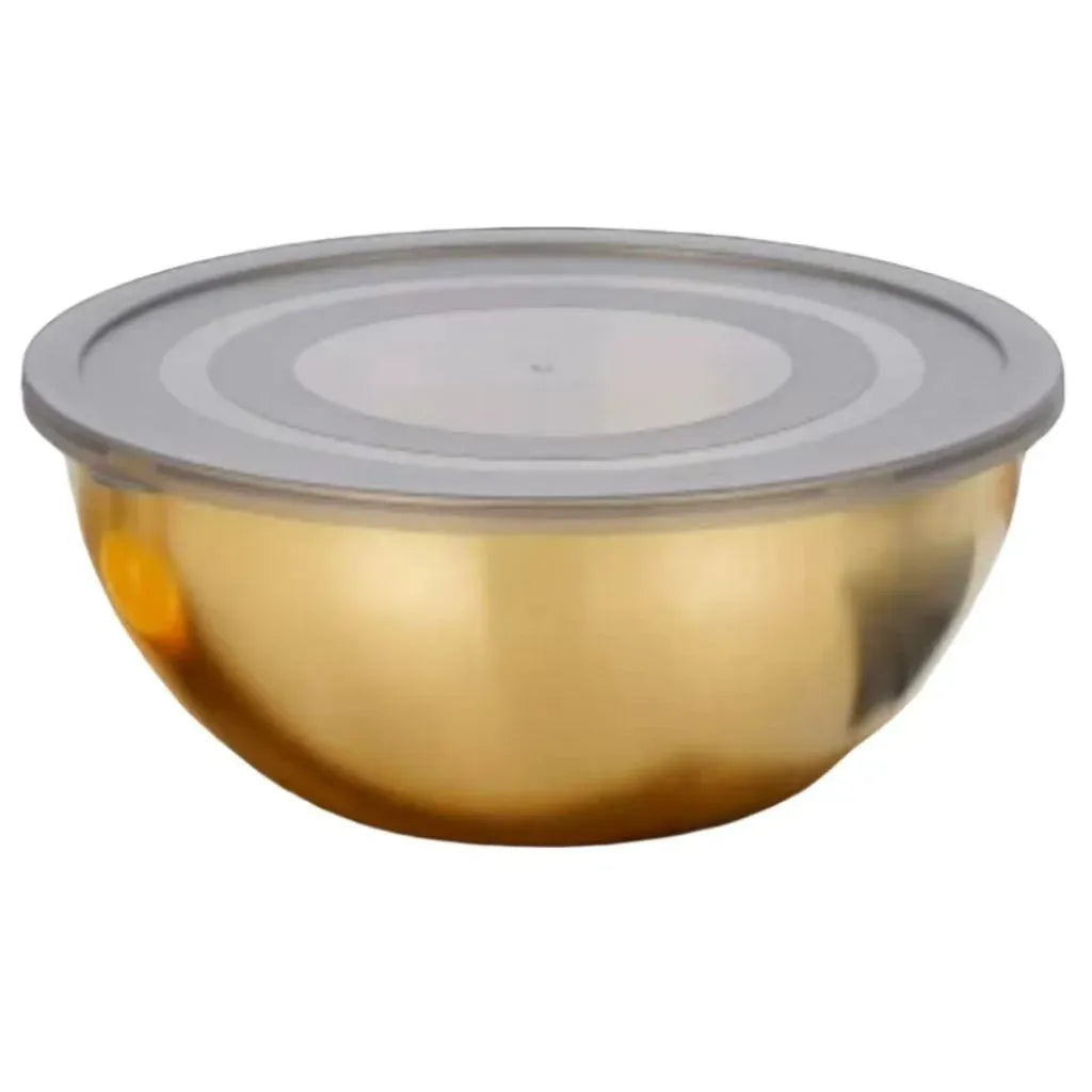 Stainless Steel Mixing Bowl with Lid, 12.6 Inch 32 cm Extra-Large Metal Salad and Dough Kneading Prep Bowl for Kitchen Use
