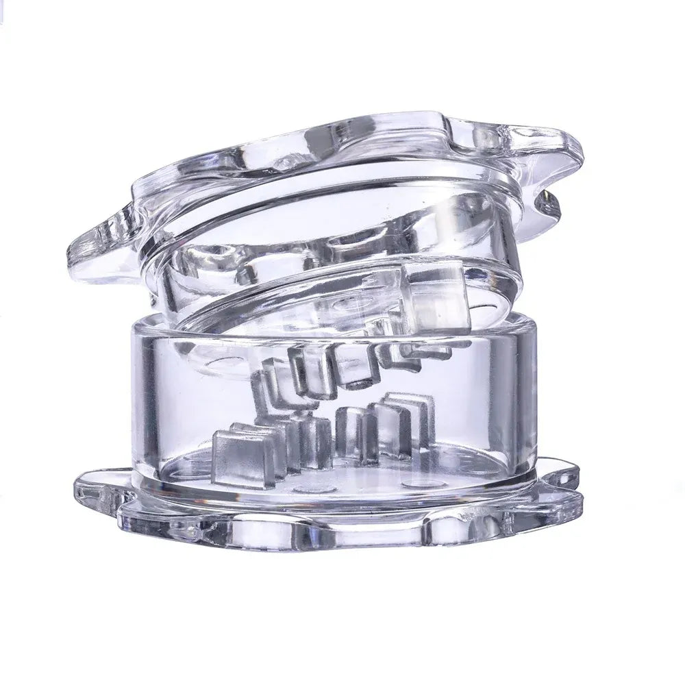Garlic Twister 4th Gen, Garlic Mincer and Garlic Press in One, for Ginger, Herbs, Nuts and more, BPA-Free, Dishwasher Safe, 3, 5 Clove Capacity, Clear