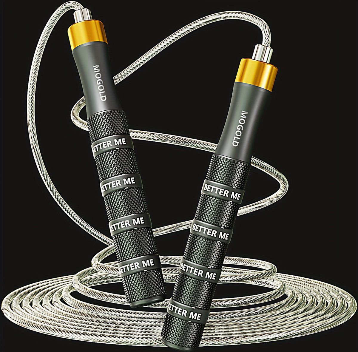 Professional Sports Jump Rope, Black, Adjustable, Weighted, High, Quality Material, Adults, Speedrope, Fitness, Home Training