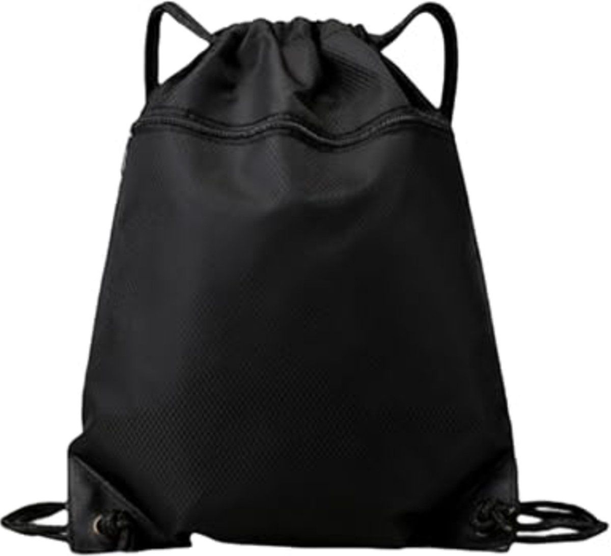 Gym Bag with Drawstring, Large Capacity 50 x 40 cm Drawstring Backpack, Waterproof and Scratch, Waterproof Bag for Sports, Black