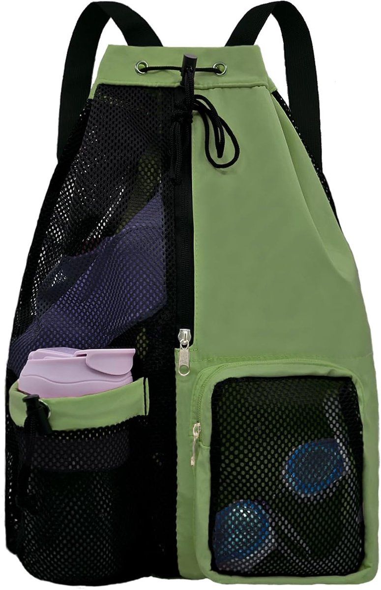 Gym Bag, Separation of wet and dry items, Drawstring backpack, Adjustable straps, quality water, resistant quality, Vegetable