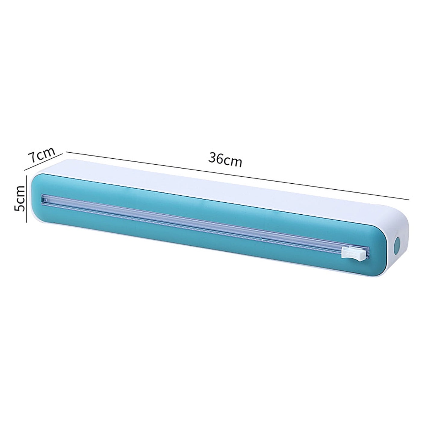 Cling Wrap Cutter - Magnetic Back Design - Two-Way Slider - Plastic Wrap Cutting - Fridge Mounted - Saran Wrap Organizer - Kitchen Tool Yellow