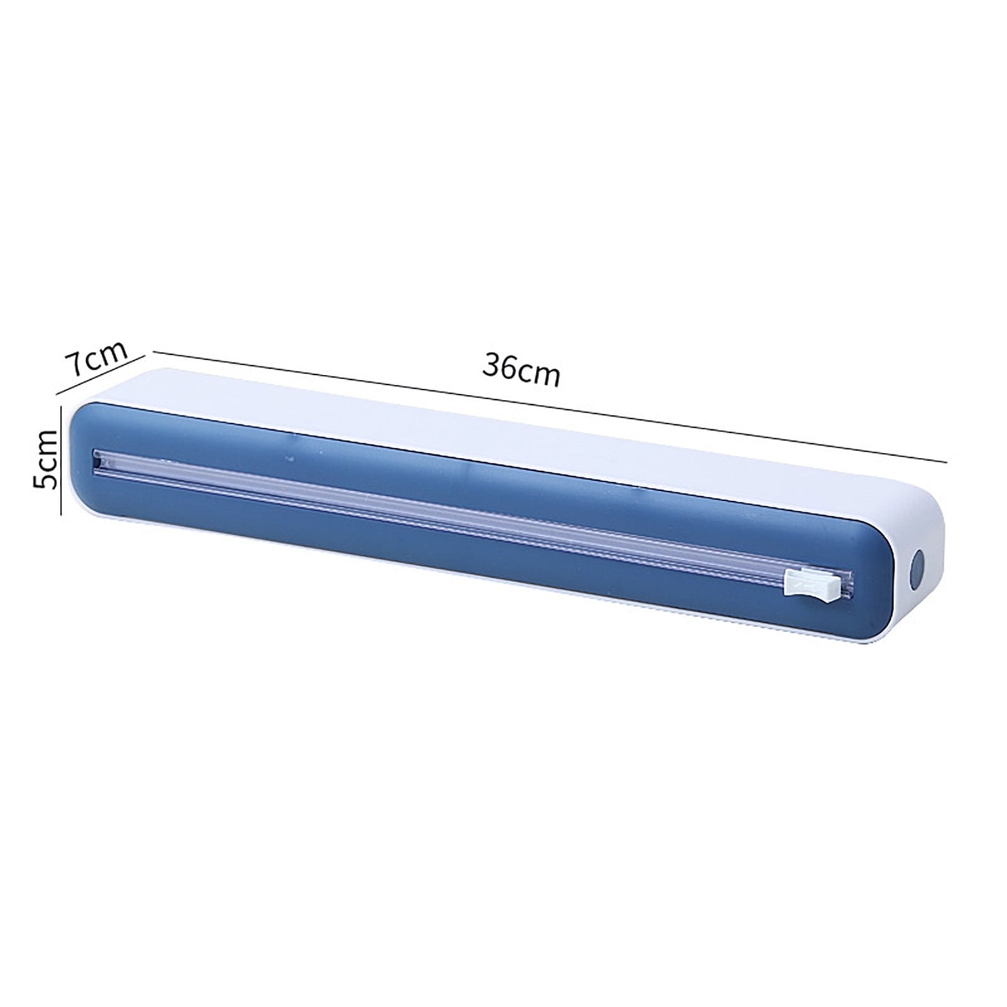 Cling Wrap Cutter - Magnetic Back Design - Two-Way Slider - Plastic Wrap Cutting - Fridge Mounted - Saran Wrap Organizer - Kitchen Tool Yellow
