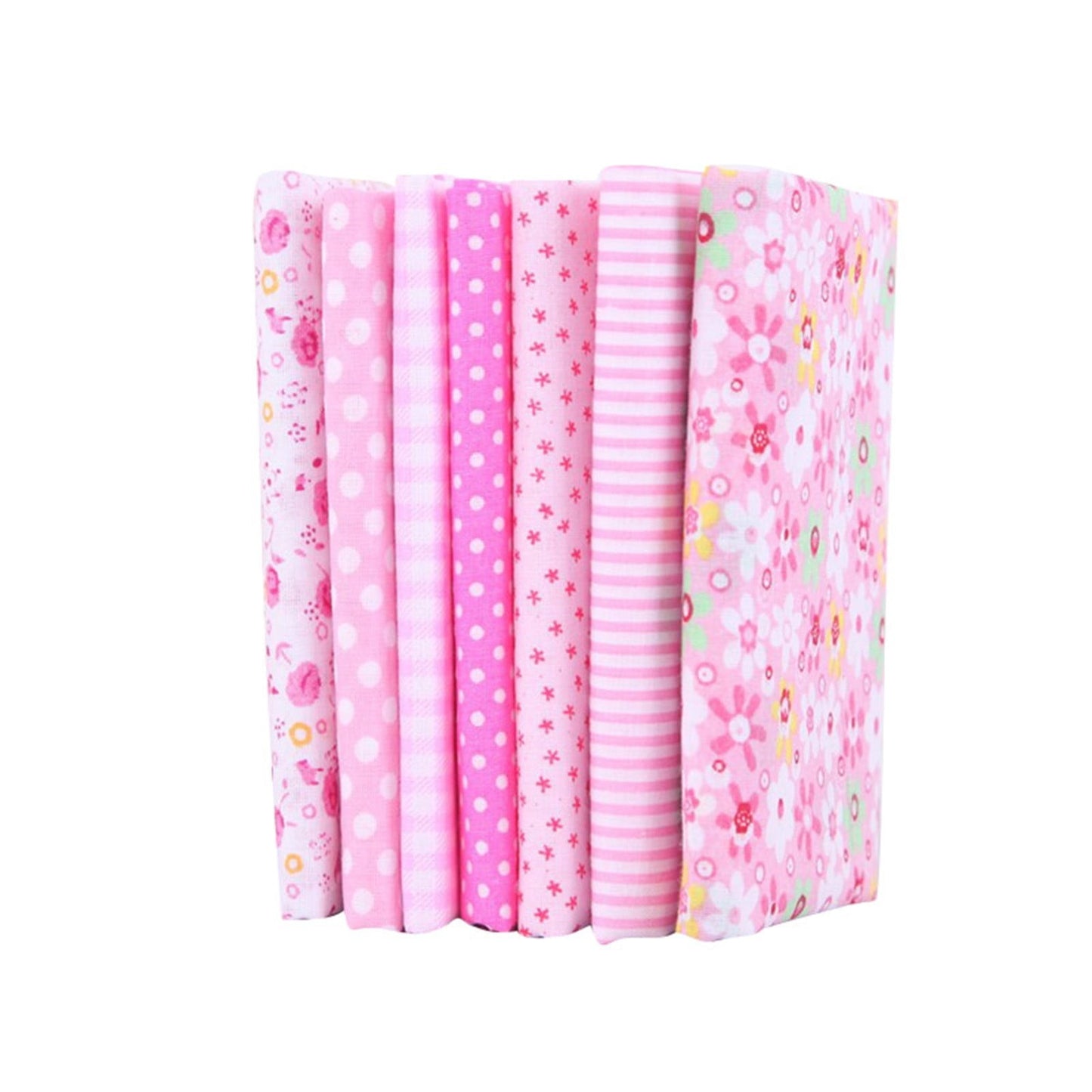 Tdoenbutw clearance Cotton Crafts Fabric Bundle Patchwork Squares Quilting Sewing Patchwork DIY 7PCS 7PC DIY Fabric fall fabric squares clearance sale Z-Purple