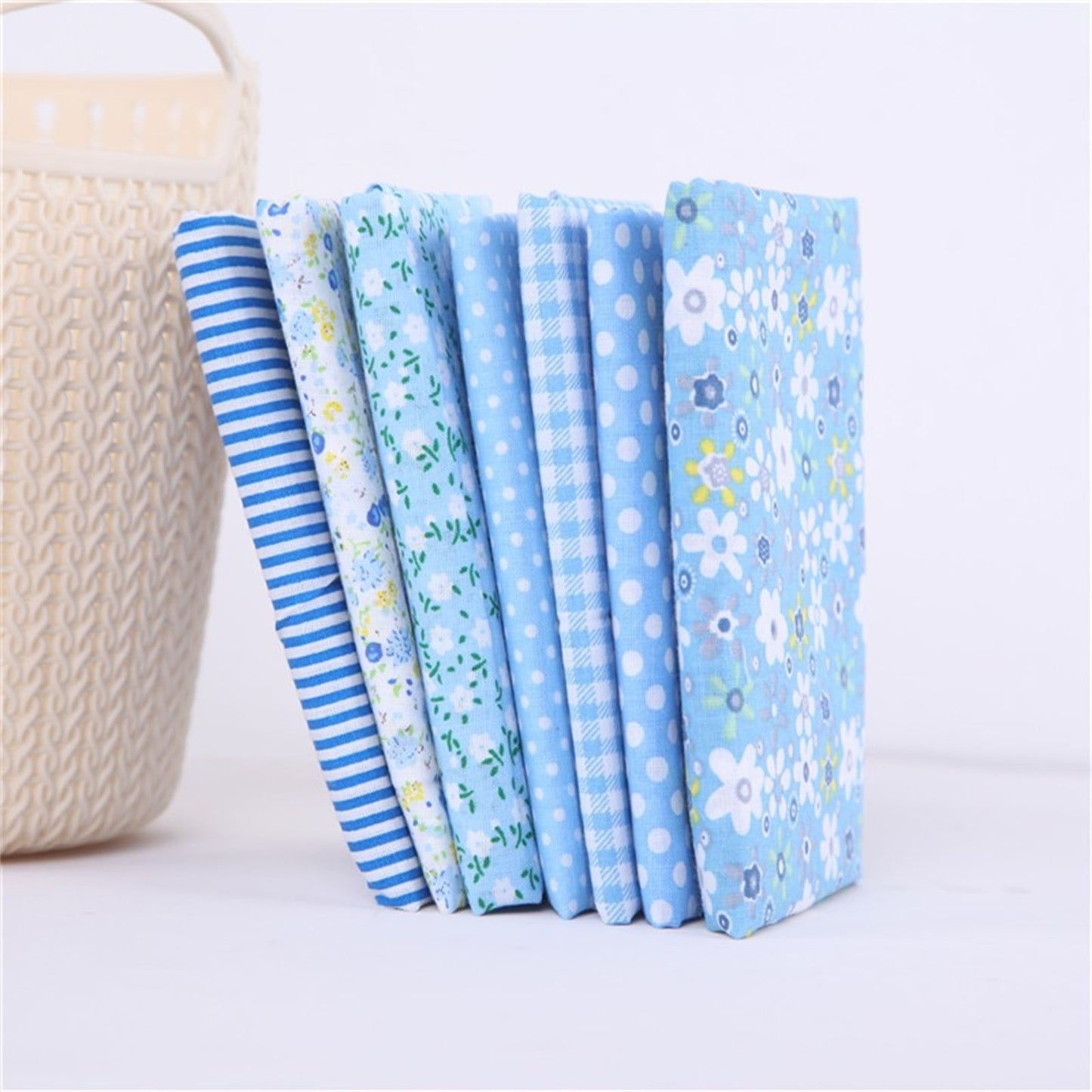 Tdoenbutw clearance Cotton Crafts Fabric Bundle Patchwork Squares Quilting Sewing Patchwork DIY 7PCS 7PC DIY Fabric fall fabric squares clearance sale Z-Purple