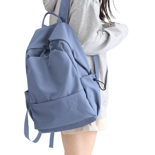 BJLFS Unisex Lightweight Water-Resistant Backpack, Black Blue Purple