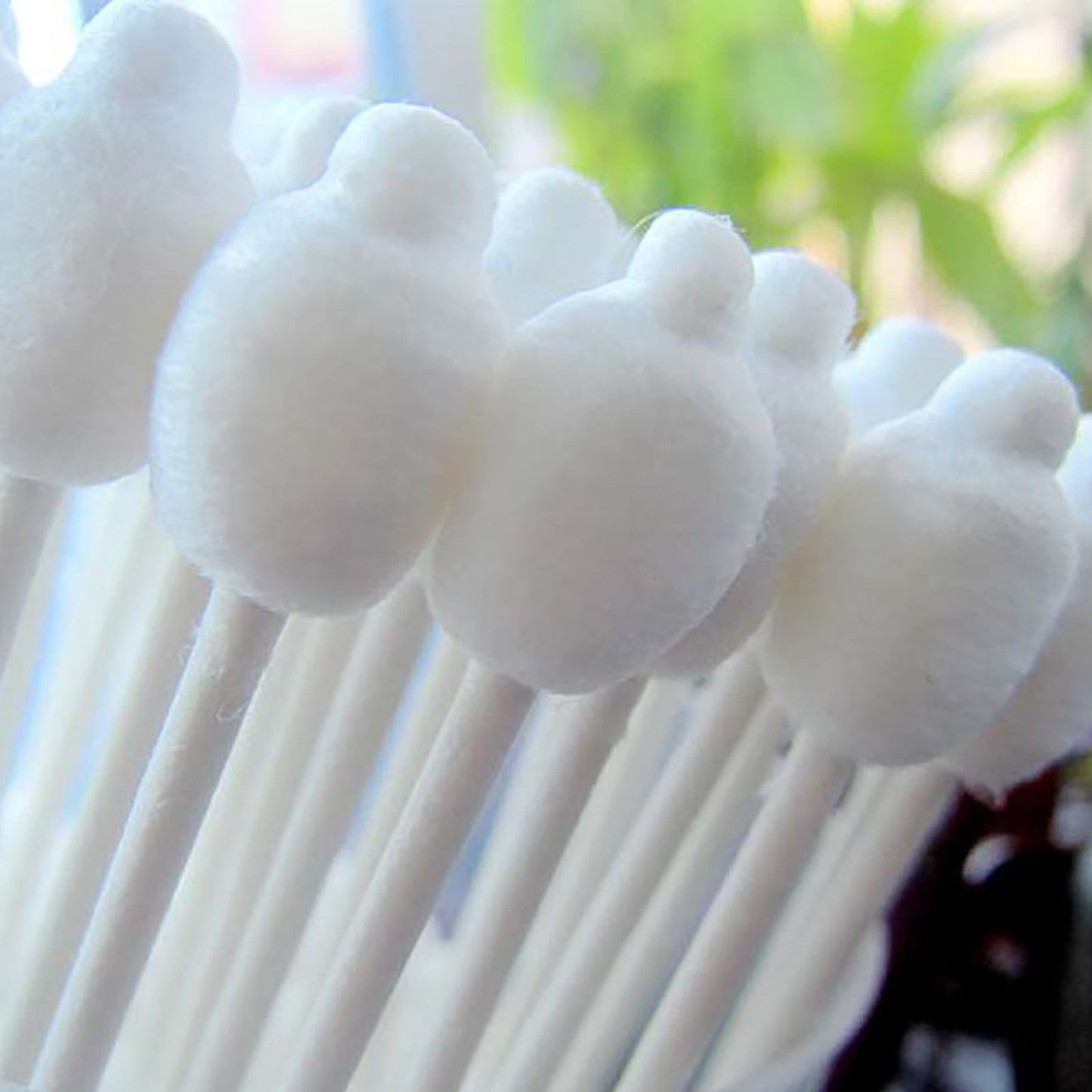 DXOUPM 55ct Baby Cotton Swabs Safety Swabs for Kids or Babies Organic Cotton Gentle Baby Qtips Children Cotton Buds White