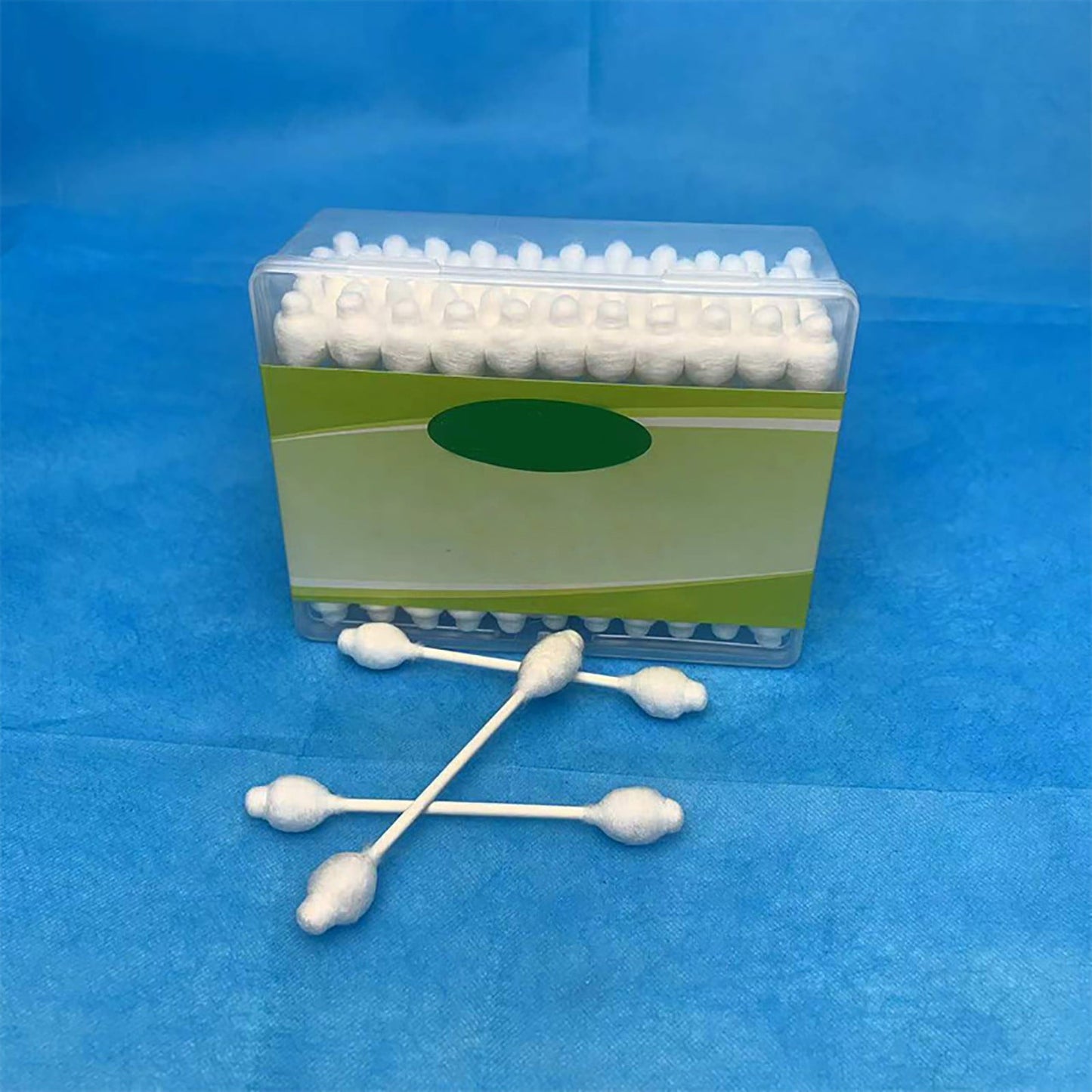 DXOUPM 55ct Baby Cotton Swabs Safety Swabs for Kids or Babies Organic Cotton Gentle Baby Qtips Children Cotton Buds White