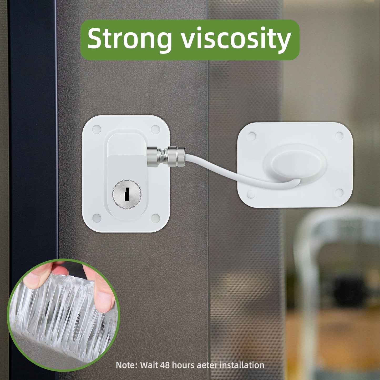 Baby Proofing, Refrigerator lock, Baby Safety Locks for Cabinets, Cabinet Locks for Babies, No Drilling Child Safety Cabinet Locks for Latching to Drawer Door Fridge Oven Toilet Seat White