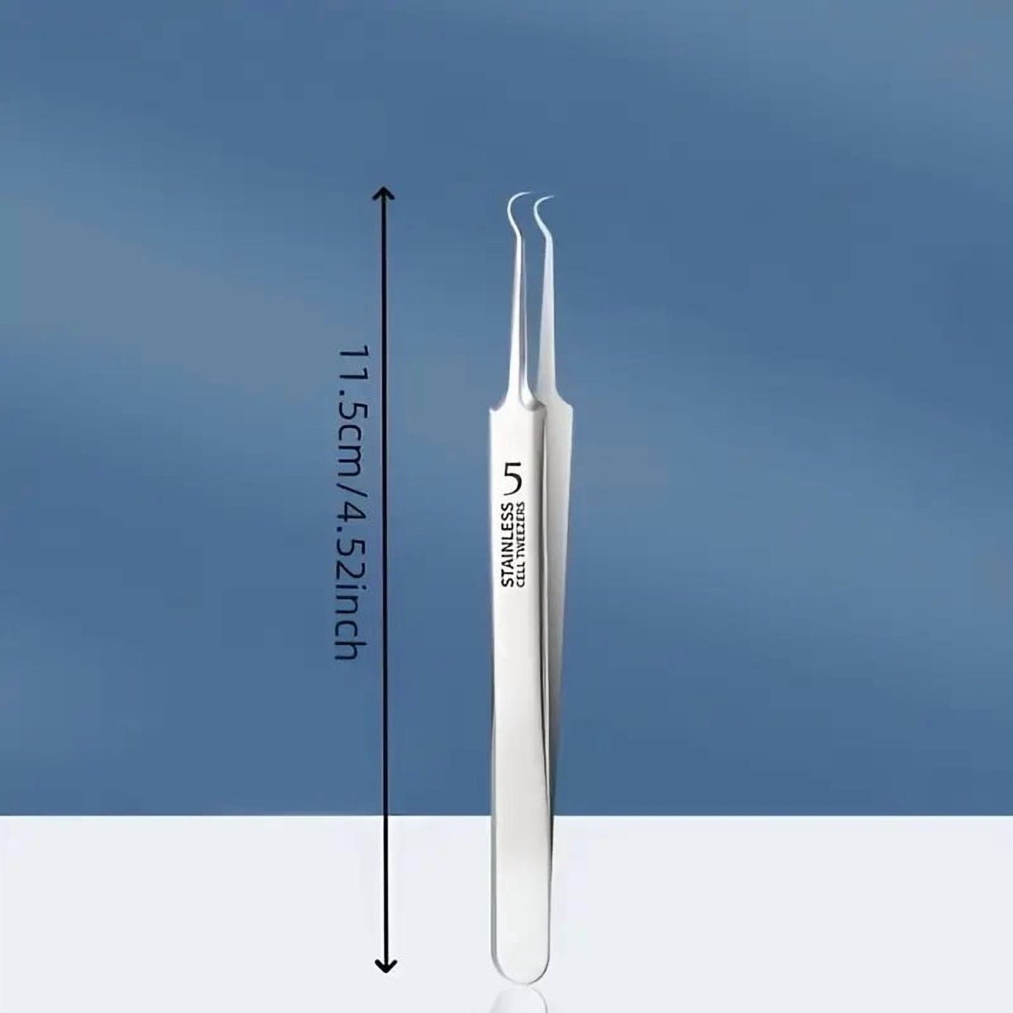 BYXAS Pimple Popper Tool Kit, 8 PCS Professional Stainless Steel Blackhead Remover Comedone Extractor Tools for Removing Zit on Face - Acne Removal Kit with Metal Case (Silver) 8 PCS with Makeup Mirror