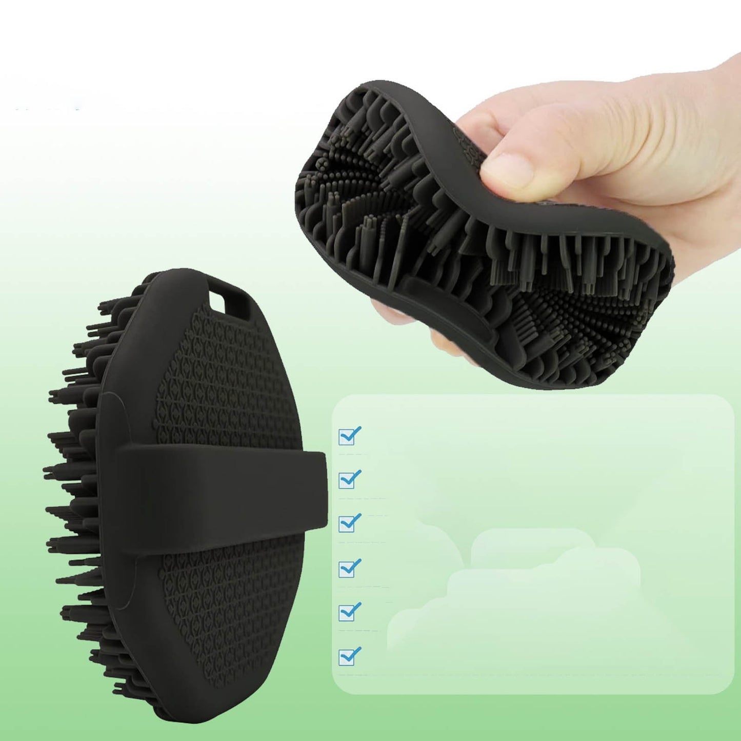 Scrubbies The Sud Bud Silicone Body Scrubber - Exfoliating for Sensitive Skin, Shower Use, Hanging Design, Durable Massage Brush,##grey/1 pc #blue