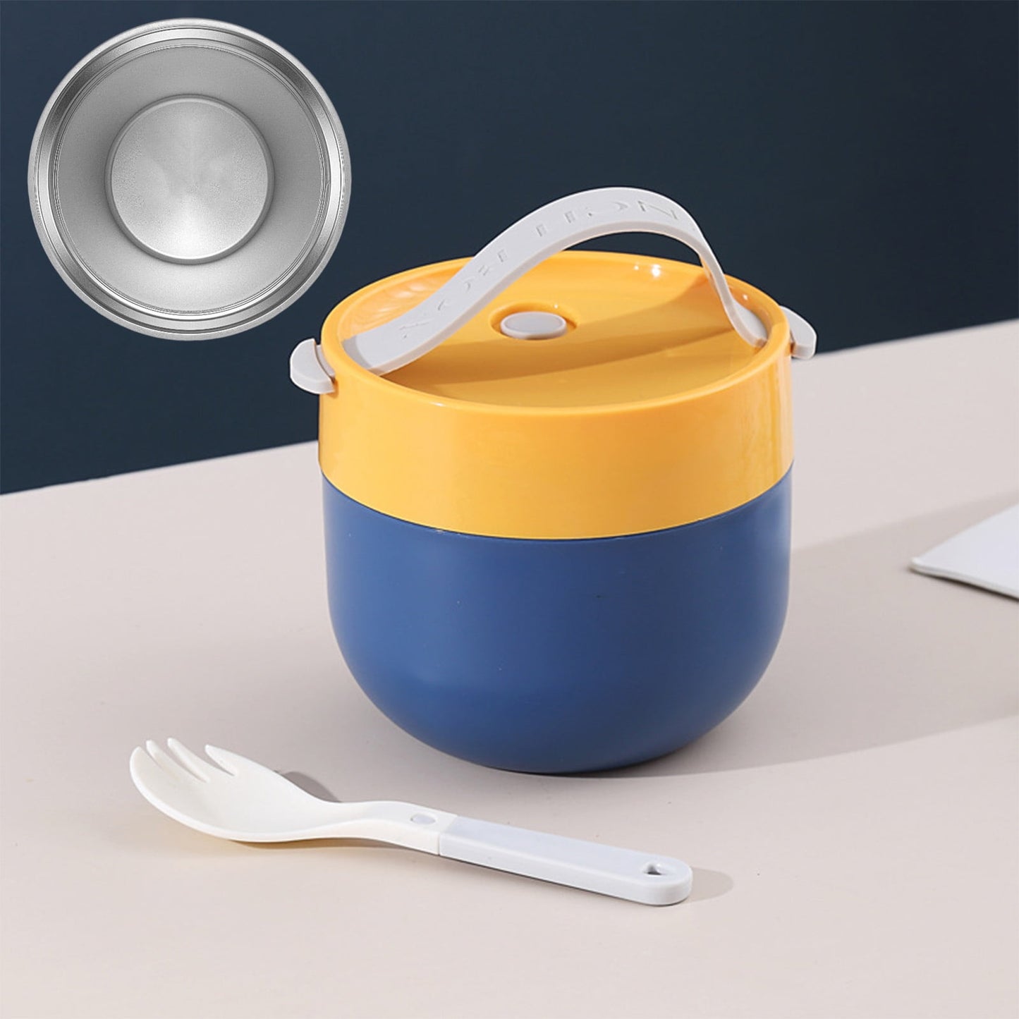 Ramen BBlueowl, Soup Bowls, Microwave Ramen Bowl with Lid, Lunch Box with Lid, Durable and Heat Resistant Bowl for Noodles, Rice, and Soups, Perfect for Home, Office, or School Meals， Z14_E