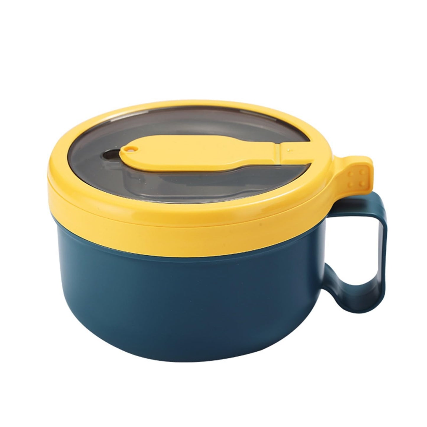 Ramen BBlueowl, Soup Bowls, Microwave Ramen Bowl with Lid, Lunch Box with Lid, Durable and Heat Resistant Bowl for Noodles, Rice, and Soups, Perfect for Home, Office, or School Meals， Z1_Blue