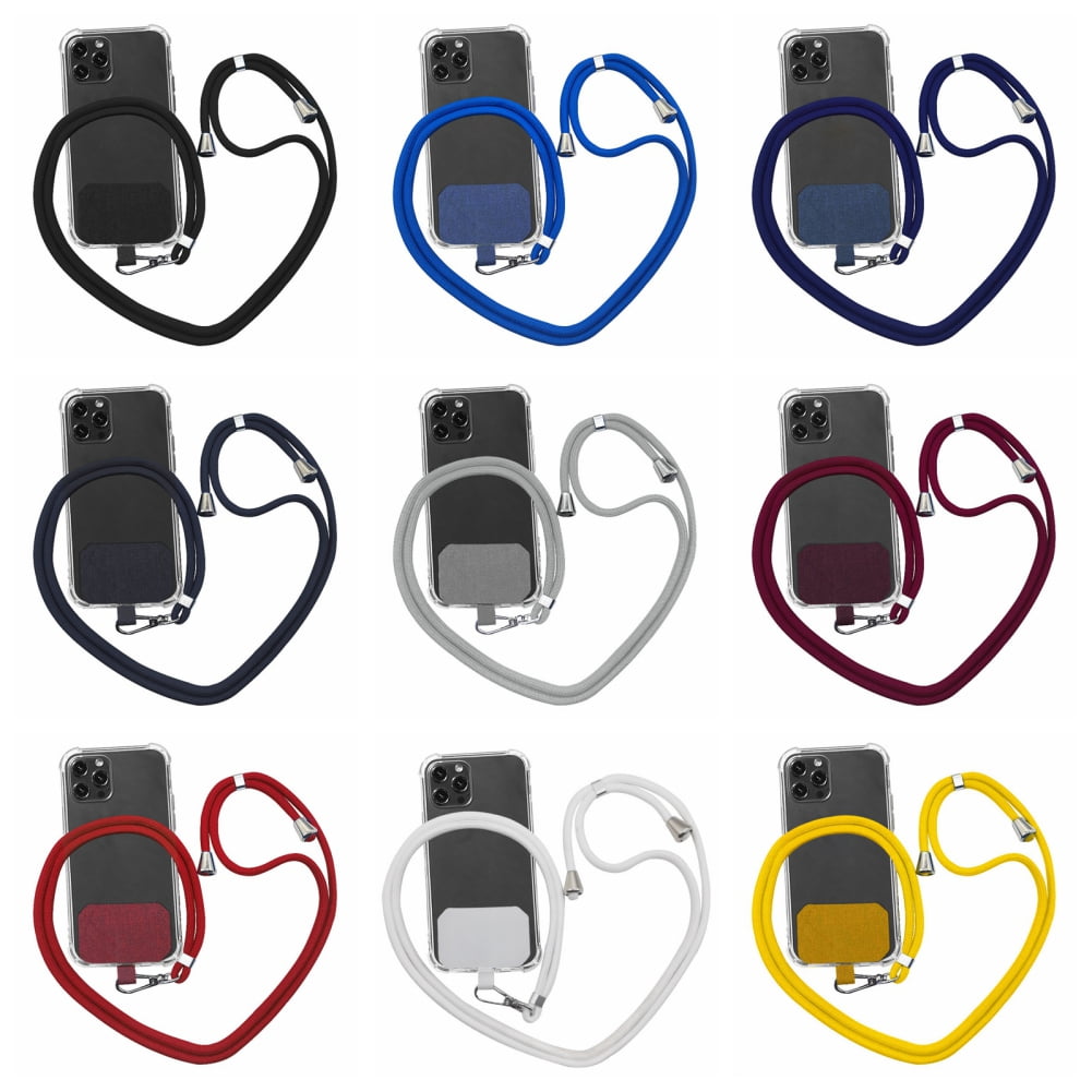 Universal Cell Phone Lanyard,Crossbody Lanyard with Adjustable Nylon Neck Strap for Most Mobile Phone Black