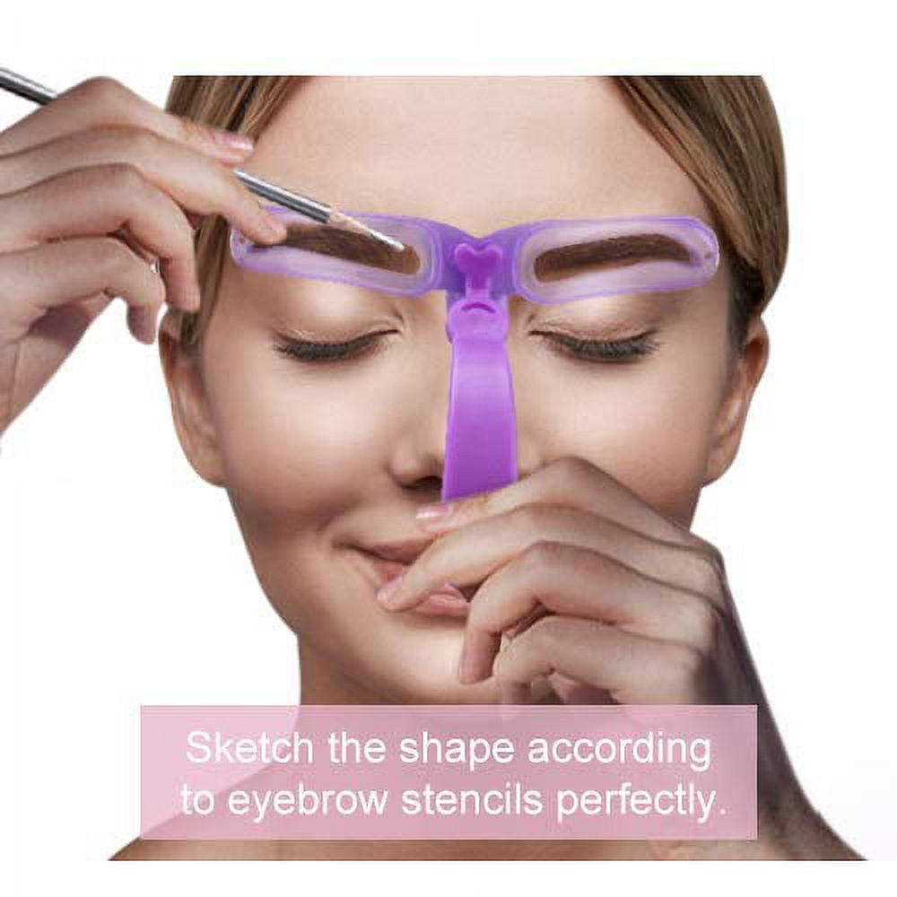 Eyebrow Stencils, Eyebrow Template, 8 Styles Reusable Eyebrow Stencil