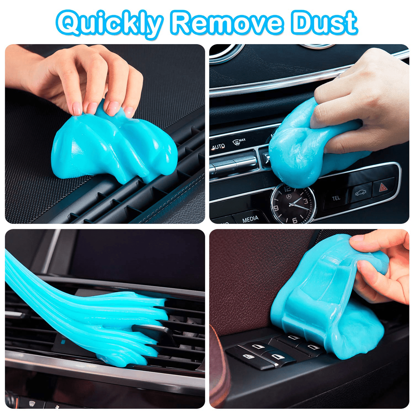 Car Cleaning Gel, Cleaning Gel for Car Cleaning Putty Car Slime for Cleaning Car Detailing Putty Detail Tools Car Interior Cleaner Automotive Car Cleaning Kits Keyboard Cleaner Blue